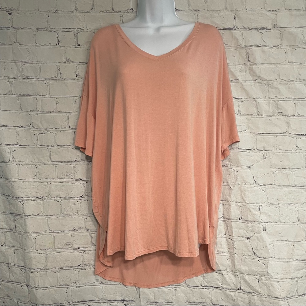 Time and Tru Pink V-Neck T-shirt XL